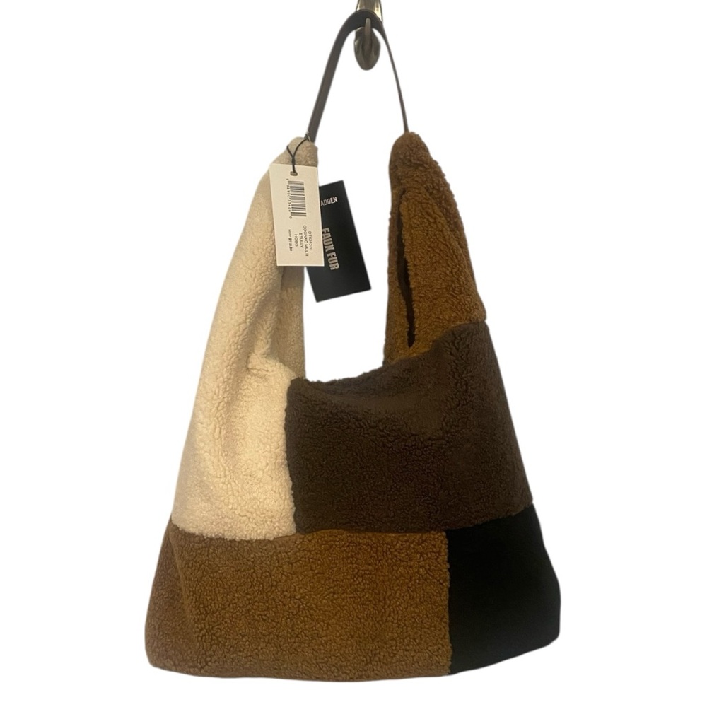 STEVE MADDEN Cognac Multi Patchwork BTully NWT Ho… - image 2